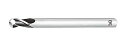 オーエスジー 2枚刃ハイスボールエンドミル 外径1.2mm 全長50mm 刃長3mm シャンク径6mm EBD R0.6×1.2(80762)