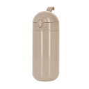 トレードワークス(Trade Works) ワンタッチ サーモステンレスボトル 保冷 保温 真空 断熱 ベージュ 420ml Malutto TS-1842-0...