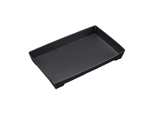 中央化学 紙製容器 SKS 20-12 黒 身 (198×123×28mm) 50枚入 テイクアウト・エコ・弁当・寿司・お重