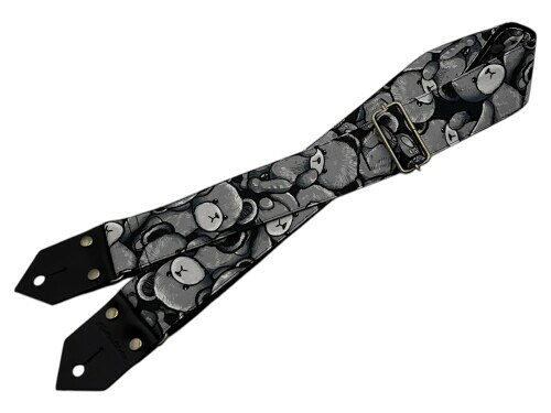 Spice Note スパイスノート ギターストラップ Printing Fablic Series 日本製 全長820mm〜1450mm Teddy ver.2.0 ES-PP50NTB/BLK
