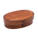 和歌山峠のわっぱめし弁当箱屋さん(wakayama wappa bento box store) 曲げわっぱ 木製 漆塗り 17×11cm ランチボックス 一段 小判型 亀甲 A-83-273561