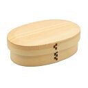 曲げわっぱ 弁当箱 木製 17×11cm ランチボックス 一段 小判型 亀甲 ナチュラル A-80-273530