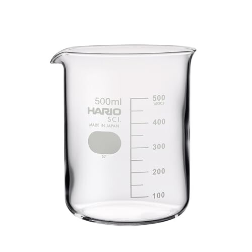 HARIO(ハリオ) ビーカー 実用容量 500mL 耐熱ガラス 日本製 BK-500
