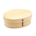 曲げわっぱ 弁当箱 木製 約18×13cm ランチボックス 一段 小判型 亀甲 ナチュラル A-81-273547