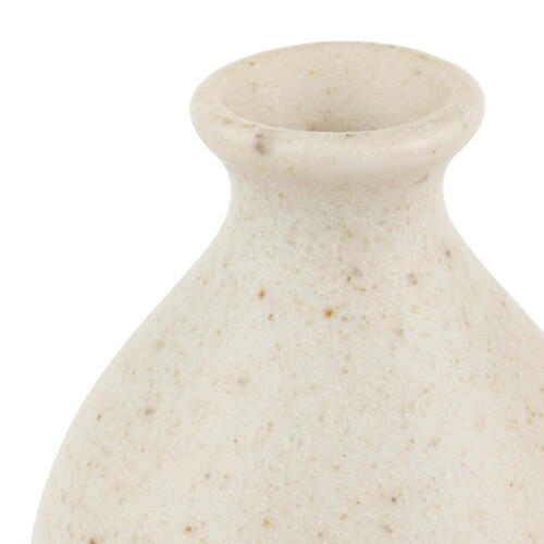 たたら(Tatara) 花瓶 ミニミニ卓上花瓶 白斑点 陶器 日本製 23622