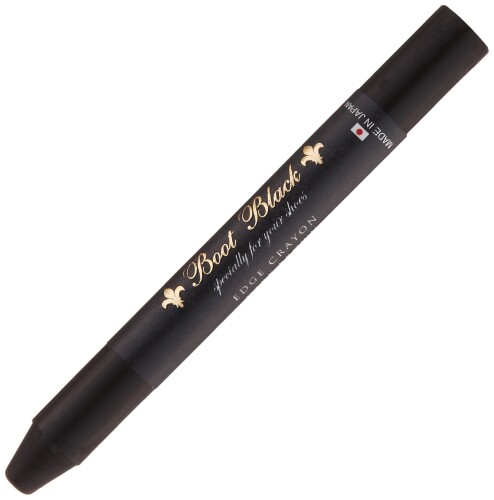 (ブートブラック) コバ・ヒールのキズ隠し エッヂクレヨン 毛羽立ち防止 ナチュラル仕上げ ダークブラウン 10g