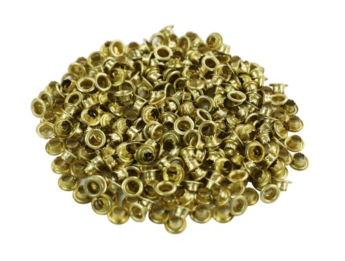 角利(KAKURI) ハトメパンチ 替玉 4mm 300個 真鍮 厚紙 布 ビニール レザー 皮革 穴 補修 補強 修理 21129