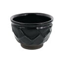 EAST table(イーストテーブル)茶碗 12.7cm 黒土 石垣彫 黒 日本製 レンジ対応 813-002-02
