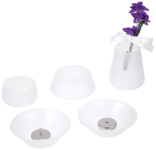 おもいでのあかし 仏具8点セット 硝子 フロスト ペット用