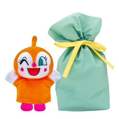 吉徳 ハンドパペット ぬいぐるみ S(全長21cm） 子供が喜ぶ ラッピング袋入り（リボン付）ブルー ...