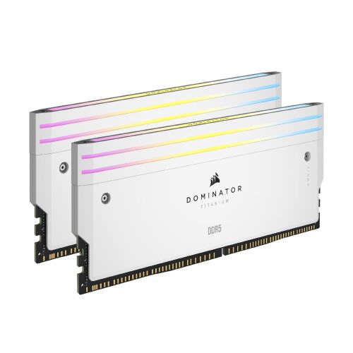 CORSAIR DOMINATOR チタンDDR5 RGBライトエンハンスメントキット ? モジュール2個 ? 0GB RAM ? CORSAIR iCUE対応 ? ホワイト