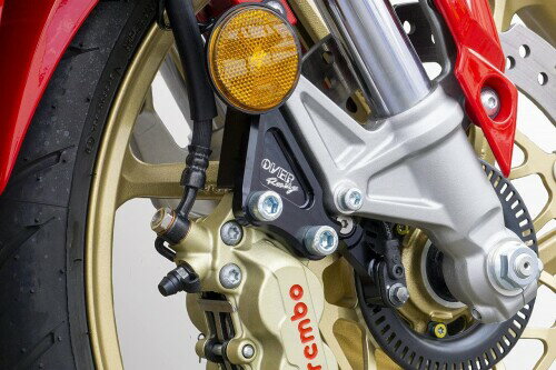 オーヴァーレーシング フロントキャリパーサポート ブラック ブレンボ4P CBR250RR 83-021-11B