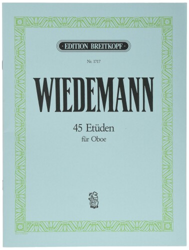 ヴィーデマン : オーボエのための45の練習曲 (オーボエ教則本) ブライトコプフ出版