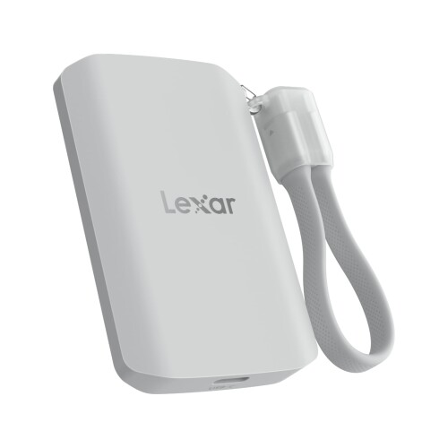 Lexar ES5 ポータブルSSD 2TB USB 3.2 Gen2x2 最大2000MB/秒 IP65防水 MagSafe対応 Apple ProRes 4K・Galaxy S25 8K対応 液体シリコン製