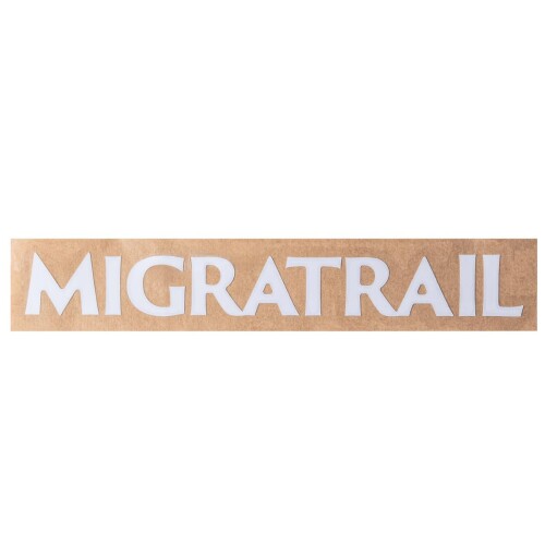 ミグラトレイル(Migratrail) ロゴカッティングステッカー ラージ ホワイト G6438
