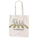 (アンドパッカブル) トートバッグ エコバッグ サブバッグ 布 バッグ 約37×40×5cm NEED CAT ナチュラル ホワイト 76035
