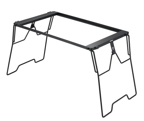キャンピングムーン(CAMPING MOON) キャンプ IGT テーブル ブリッジテーブル用 ブリッジフレーム ブラック 2ユニット 高さ380mm CK-3650-T38 材質:スチール(ブラック粉体塗装) サイズ:外周/約620×370mm 、　内周/約506×364mm、　高さ/380mm 用途:別売りのIGT天板をテーブルにする為のフレームと脚のセットになります。 スペース:IGT 2ユニット分 重量:約2.63kg Bridge-topはシェルフコンテナやフィールドラックに連結させて使用できるテーブルです。 フレームはアイアン、IGT規格で2ユニットが収まります。 ブリッジトップフレームにフラットバーナーや他のIGTユニットをセットできます。 ※本製品は端部処理を施していますが、端部で指を切るなどの危険性がありますので、取扱いには十分注意してください。 ※フラットバーナー、天板はつきません。 ※塗装品です。硬い物にあてたり擦れたりすると、剥がれや傷が生じます。 商品コード20080414249商品名キャンピングムーン(CAMPING MOON) キャンプ IGT テーブル ブリッジテーブル用 ブリッジフレーム ブラック 2ユニット 高さ380mm CK-3650-T38型番CK-3650-T38サイズMediumカラーフレーム単品※他モールでも併売しているため、タイミングによって在庫切れの可能性がございます。その際は、別途ご連絡させていただきます。※他モールでも併売しているため、タイミングによって在庫切れの可能性がございます。その際は、別途ご連絡させていただきます。