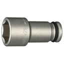 トネ(TONE) インパクト用ロングソケット HP4NV-28L 差込角12.7mm(1/2