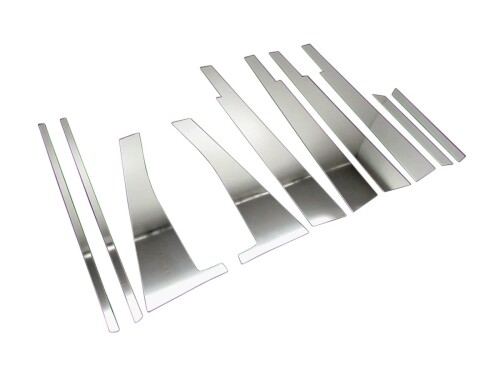 BRIGHTZ ステラカスタム LA100F LA110F 超鏡面ステンレスメッキピラーパネル バイザー有用 10PC LA LA100 LA110 100 110 ステラ カスタム19819