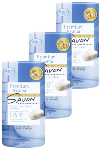 消臭力 プレミアムアロマ (まとめ買い) トイレ用 置き型 サボン ムーンリットバス 400mL×3個 トイレの消臭力 置くだけ 消臭剤 芳香剤 【ココロほどける、SAVON心地】パフューマーが厳選したフレグランスオイルを配合。清潔感ある上質なサボンの香りがふんわり空間に広がります。 【ナノパウダー ※配合】すばやく強力に空間を消臭。 ※ナノレベルの孔(あな)を持つ、悪臭を吸着する消臭剤。 香りの効果や強さが調節できます。通常約2~3ヵ月持続します(使用環境により異なります) 【用途】消臭 芳香剤 トイレ用 【ムーンリットバス~お風呂上がりのなめらかな香り~】月明かりの下でバスタブに浸かる、金曜日の夜。お風呂上りにふわり漂う香りが疲れた1週間のおわりを優しく包む。そんなひと時を過ごせるような香りをあなたに。 みずみずしいペアーに、華やかなジャスミンとアンバーで仕上げたなめらかで柔らかい香りが、特別な日のお風呂上がりのような心地よさを与えます。 【原産国】日本 【内容量】400ml×3個パック 商品紹介 ■グローバルに活躍するパフューマーが厳選したフレグランスオイルを配合。 ■清潔感ある上質なサボン調の香りがふんわり空間に広がります。 ■ナノパウダー( ※1)が悪臭をすばやく強力に吸着し、消臭。 ■香りや効果の強さが調節できます。 ■香りや効果は約2〜3カ月持続します。 ※季節や使用状況により異なります。 ※1…ナノレベルの孔(あな)を持つ、悪臭を吸着する消臭剤。 原材料 ■成分 無機系消臭剤、香料、界面活性剤(非イオン、陰イオン) 商品コード20082082260商品名消臭力 プレミアムアロマ (まとめ買い) トイレ用 置き型 サボン ムーンリットバス 400mL&times;3個 トイレの消臭力 置くだけ 消臭剤 芳香剤型番4904740676920※他モールでも併売しているため、タイミングによって在庫切れの可能性がございます。その際は、別途ご連絡させていただきます。※他モールでも併売しているため、タイミングによって在庫切れの可能性がございます。その際は、別途ご連絡させていただきます。