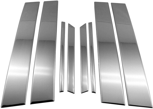 BRIGHTZ ハリアーハイブリッド AVU65W 超鏡面ステンレスメッキピラーパネル バイザー無用 14PC AVU65W AVU 65W U65 60 ハリアー ハイブリッド ハイブリット ハイブリット ハリア ハリヤ ハリヤー,
