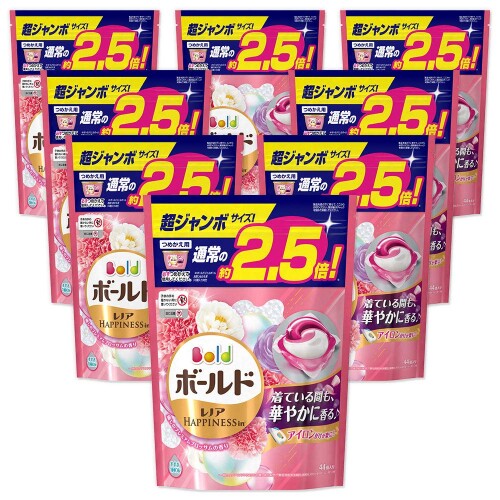 ボールド ジェルボール 香りつき 洗濯洗剤 癒しのプレミアムブロッサム 詰め替え 超ジャンボ 44個入×8個 内容量:44個入×8個 癒しのプレミアムブロッサムの香り 原産国:日本 液性:中性 用途:綿、麻、合成繊維用 縦型洗濯機・ドラム式洗濯機OK すすぎ1回OK 商品サイズ (幅×奥行×高さ) :35.4cm×25.8cm×31.4cm 商品紹介 NEW処方 1 アイロンがけが楽に! *2 2 最高級の白さ*3 3 ふわっと華やぐ香り *2弊社他粉末洗剤比、綿素材、平均洗濯物量(P&G調べ)時 *3 平均洗濯物量 (P&G調べ)時、ボールド液体洗剤比 洗濯洗剤 原材料 ■成分 界面活性剤(68%: 直鎖アルキルベンゼンスルホン酸塩、ポリオキシエチレンアルキルエーテル、アルキルエーテル硫酸エステル塩、純せっけん分(脂肪酸塩))、安定化剤(プロピレングリコール)、分散剤、金属封鎖剤、香料、柔軟成分、水軟化剤、酵素、蛍光増白剤 商品コード20081672262商品名ボールド ジェルボール 香りつき 洗濯洗剤 癒しのプレミアムブロッサム 詰め替え 超ジャンボ 44個入&times;8個型番E518757Hサイズ44個 (x 8)※他モールでも併売しているため、タイミングによって在庫切れの可能性がございます。その際は、別途ご連絡させていただきます。※他モールでも併売しているため、タイミングによって在庫切れの可能性がございます。その際は、別途ご連絡させていただきます。