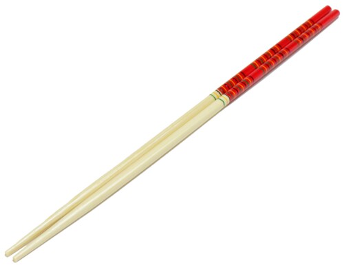 萬洋(Manyo) ゲンロク菜箸 赤 33cm
