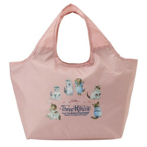 (PETER RABBIT(TM) ピータ—ラビット(TM)) エコバッグ (M) 軽量 保温 保冷 コンパクト 買い物 撥水加工 こねこのトムのおはなし レディース 2501-0654 ピンク