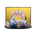 薬師窯 桃の節句 ひな人形 染錦 睦立 雛