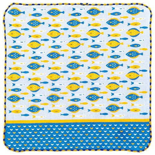 宮本 ガーゼタオル 町娘のハンカチーフ MARCHE 市場篇 フィッシュ 25×25cm 02584 宮本 ガーゼタオル 町娘のハンカチーフ MARCHE 市場篇 フィッシュ 25×25cm 02584