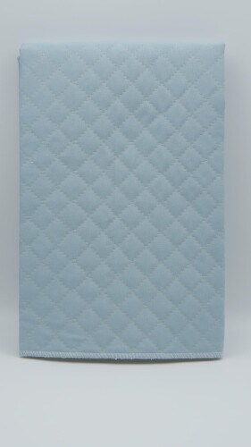 NASKA キルト 生地 シーチング 無地 キルト 50cm カット (サイズ約105cm幅×50cm) Col, 17 ラテ ブルー 500KC