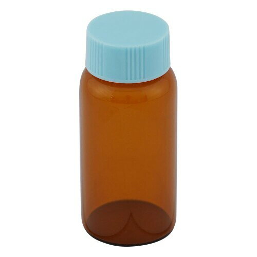 マルエム CCスクリュー管 褐色 ブルーキャップ 30mL 50本入り /3-4947-08