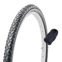 シンコー 22インチ 自転車 タイヤ チューブ セット オフロードタイヤ 22×1.75 ブラック H/E SR046 60079