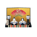 薬師窯 桃の節句 ひな人形 染錦 弥生 座雛