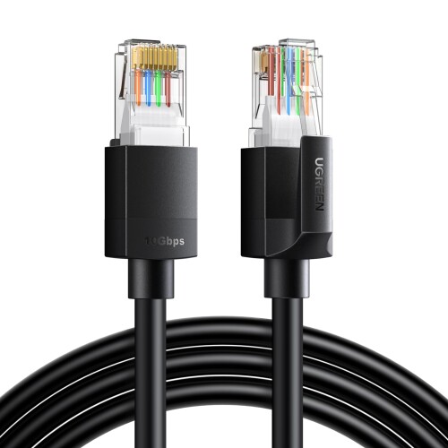 UGREEN LAN 케이블 CAT6A 1M 메쉬 LAN 케이블 카테고리 6A 커넥터 RJ45 고속 10Gbps/500MHz CAT6 준거 이더넷 케이블 이더넷 케이블 손톱 부러짐 방지 PVC 소재 모뎀 라우터 PS3 PS4 Xbox