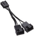 アイネックス PWMファン用二股電源リボンケーブル 5cm CA-097