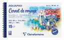 Aquapad Reisealbum Skizzenbuch Aquarell, 13,5x25cm, 300g, 15 Blatt