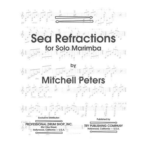 ミッチェル・ペータース ： 海の反射（マリンバソロ） トライ出版