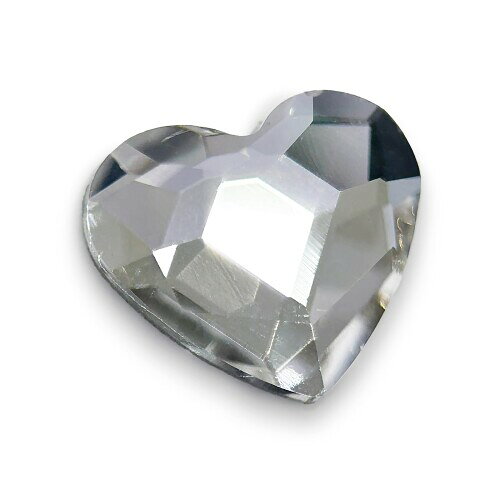 SWAROVSKI Stone - AURORAクリスタル ハート-フラットバック 6mm クリスタル 18pcs