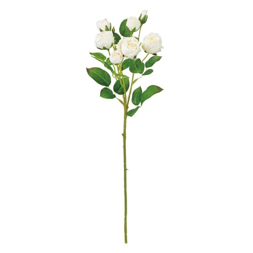 東京堂(Tokyodo) アーティフィシャルフラワー 造花 フラワーローズ ばら シュシュローズ #1 WHITE 1本入 FM006781-001