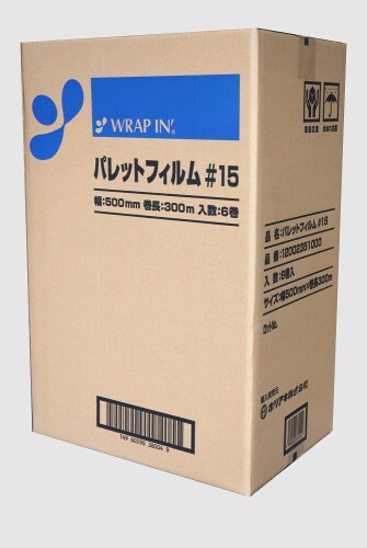 ホリアキ ストレッチフィルム ラップイン パレットフィルム #15 500mm×300m巻 WPF1...