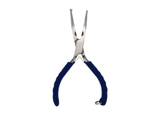 Pliers Other - 釣り用プライヤー / SC04 Fishing Pliers 155mm 先端ストレート/柄ブルー スプリットリング用爪付き