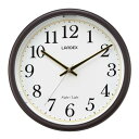 ランデックス(Landex) 掛け時計 電波 アナログ 31cm 自動点灯 ステップ秒針 夜間秒針停止 ダークブラウン ヨクテラス YW9188DBR(3)