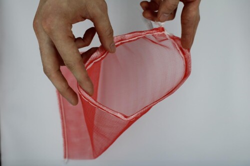 ウェルゾ(Welzo) 収穫ネット 規格20kg 10枚入 口しぼり用テープ付 50x100cm