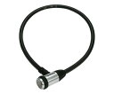 パナソニック(Panasonic) ワイヤ錠 ブラック 長さ約70cm×太さ約12mm NSAJ089-B