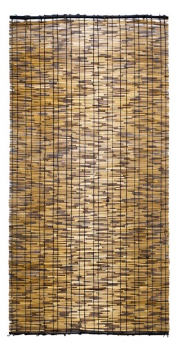 こだわりいぶし すだれ 88×180cm 天然黒丸竹を使用 ブラウン 水勘製簾所