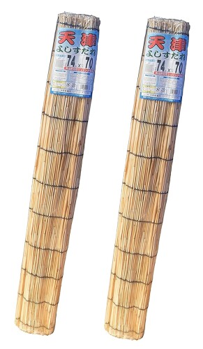 天津 すだれ 約74×70cm 天然素材 日除け 目隠しに最適 水勘製簾所