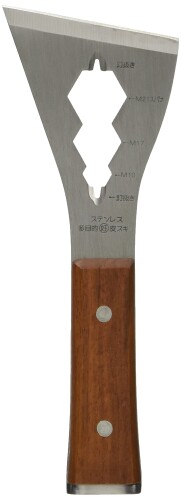 Boll クラス(KLASS) 極東産機(Kyokuto) 多目的皮スキ(ハンマー付) 12-2620 サイズ:全長220mm×刃幅75mm ※画像は代表画像になります ■剥がし、ハツリの他、スパナ(M17、M12、M10)と釘抜きの機能をを備えています 商品コード20075064322商品名Boll クラス(KLASS) 極東産機(Kyokuto) 多目的皮スキ(ハンマー付) 12-2620型番12-2620カラーSilver※他モールでも併売しているため、タイミングによって在庫切れの可能性がございます。その際は、別途ご連絡させていただきます。※他モールでも併売しているため、タイミングによって在庫切れの可能性がございます。その際は、別途ご連絡させていただきます。