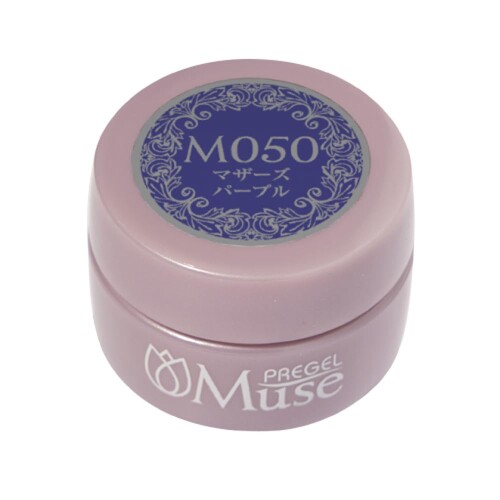 PREGEL Muse カラージェル マザーズパープル 3g PGU-M050 カラージェル 商品紹介 プリジェルミューズは、｢縮まない｣ ■｢筆跡が消えていくほどのレベリング｣ ■｢薄塗りも厚塗りも完全硬化｣ ■｢もちろん発色もいい｣という、プリジェルの更に先を行く全く新しいカラージェルラインです。 さらに、プリジェルカラーEXと1:1でミキシングすれば、相乗効果で操作性がさらにパワーアップ!! 【LED:10秒】 ※化粧品登録済　 ※JNAジェルネイル検定対応商品 安全警告 ■使用中、使用後にはれ、かゆみ、刺激等の異常が現れた時は使用を中止し、皮膚科専門医にご相談ください。 ■万一目に入った際はすぐに水で洗い流し、専門医にご相談ください。 ■爪以外にはご使用にならないでください。 ■使用中はキャップを開けたままにせず、ライトや照明等に近づけないでください。 ■使用後はしっかりとキャップを閉め、乳幼児の手の届かない、直射日光の当たらない冷暗所に保管してください。 ■開封後は早めに使い切ってください。 ■火気の側に近づけないでください。 商品コード20081672323商品名PREGEL Muse カラージェル マザーズパープル 3g PGU-M050カラーパープル※他モールでも併売しているため、タイミングによって在庫切れの可能性がございます。その際は、別途ご連絡させていただきます。※他モールでも併売しているため、タイミングによって在庫切れの可能性がございます。その際は、別途ご連絡させていただきます。