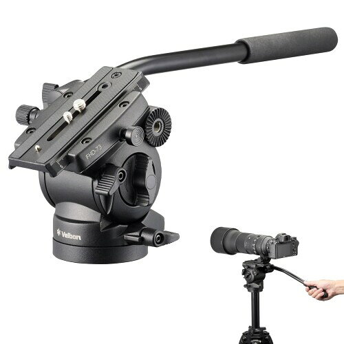 ベルボン Velbon フリュード雲台 FHD-73 AZ 積載質量:4kg 動画撮影 オイルフリュー...